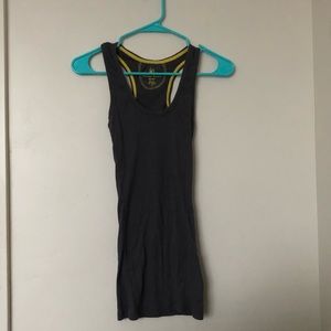 Plain dark gray tank top